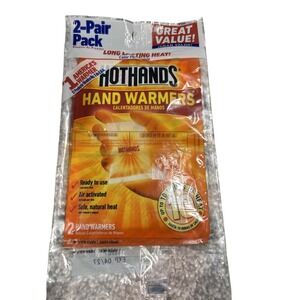 Hot Hands Handwarmer Pack of Two 2 Heat Max Air Activated Up to 10 Hours of Heat